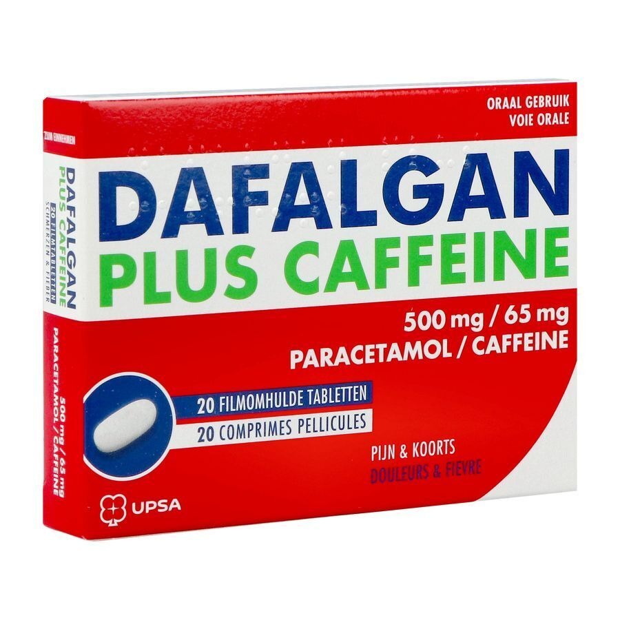 Dafalgan Plus Caffeine 500mg/65mg 20 Comprimés