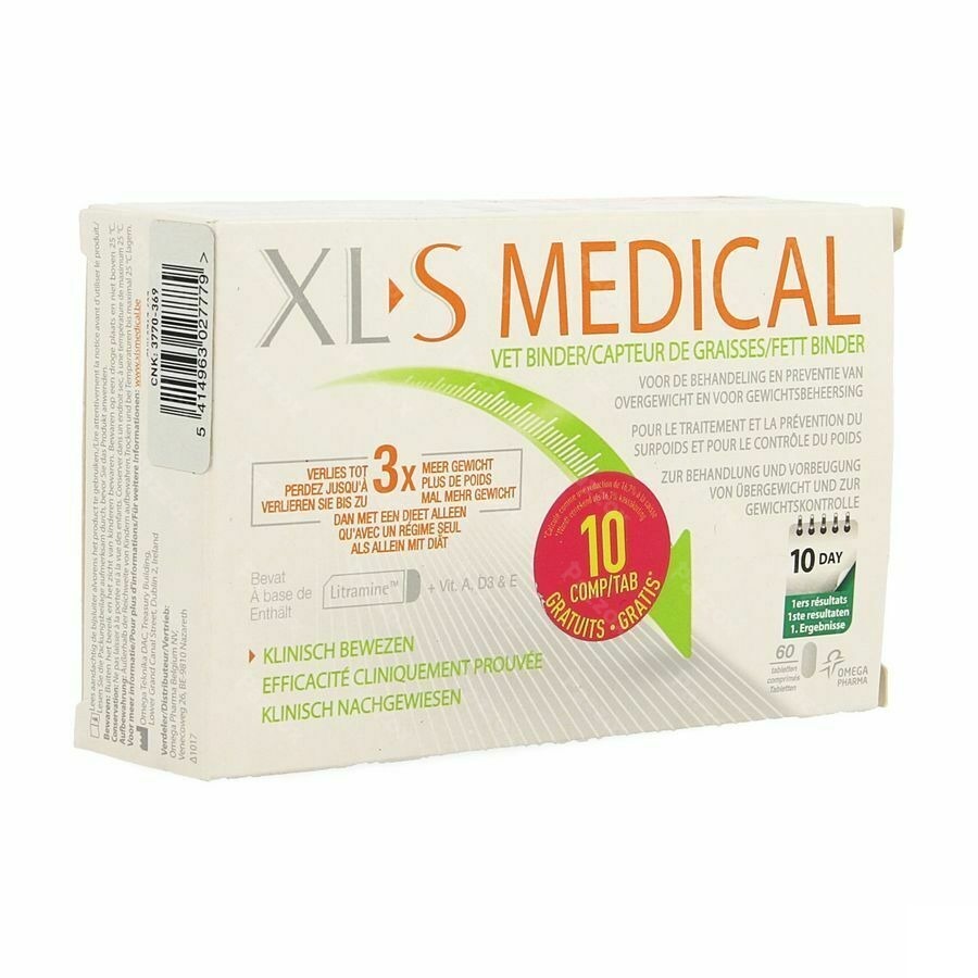 Xls Medical Capteur De Graisses 50 + 10 Comprim&eacute;s