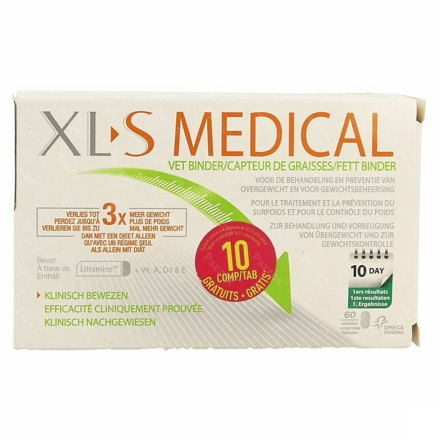 Xls Medical Capteur De Graisses 50 + 10 Comprim&eacute;s