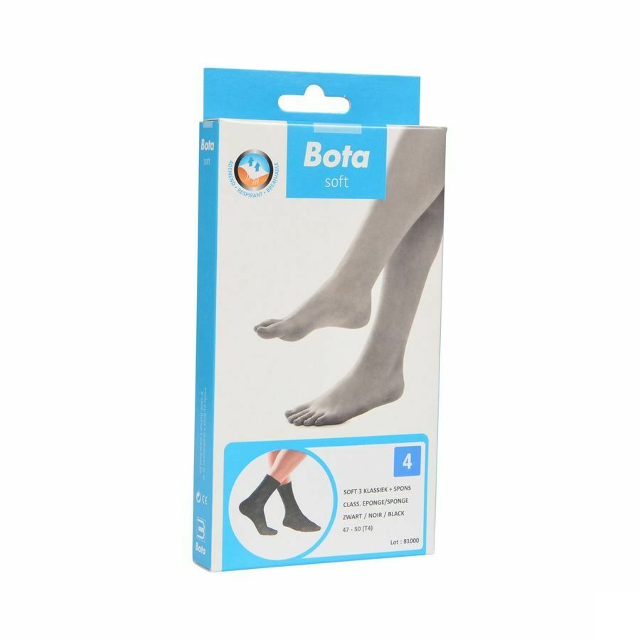 Bota Soft 3 Classique+eponge Noir 4 47-50