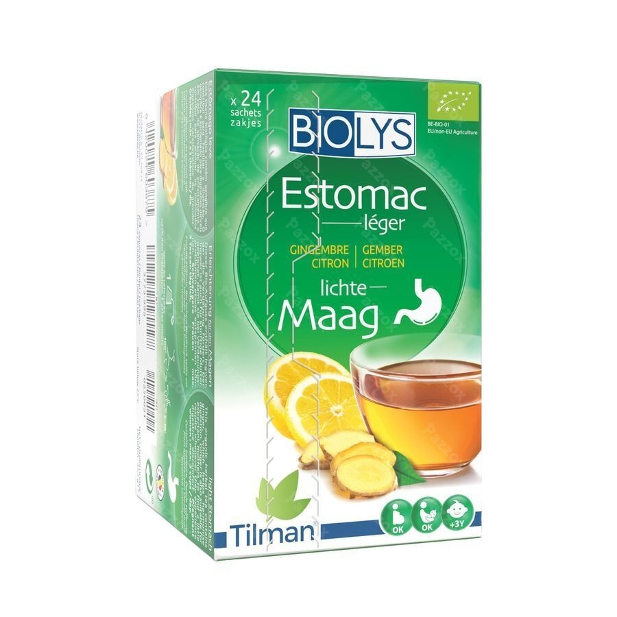 Biolys Gingembre Citron Sachets 24