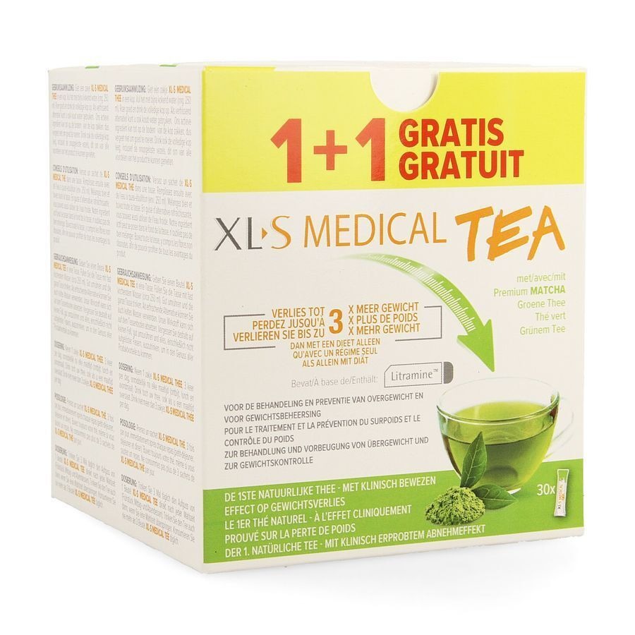 Xls Medical Tea 30 Sachets Promo 1 + 1 Gratuit