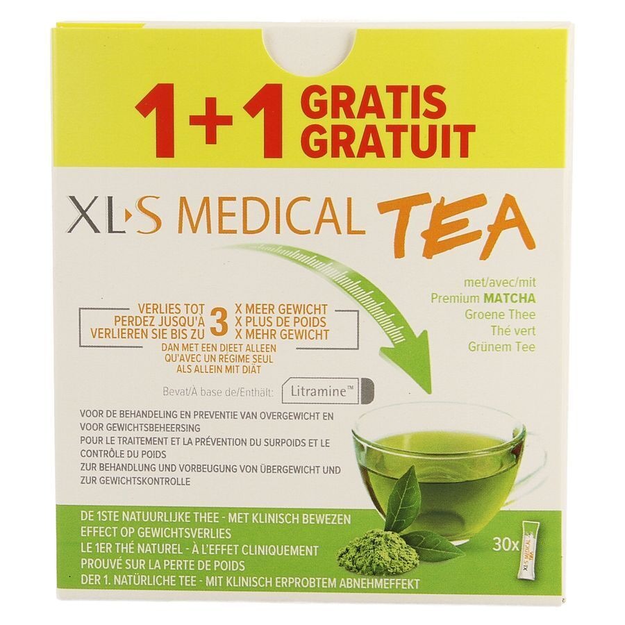 Xls Medical Tea 30 Sachets Promo 1 + 1 Gratuit