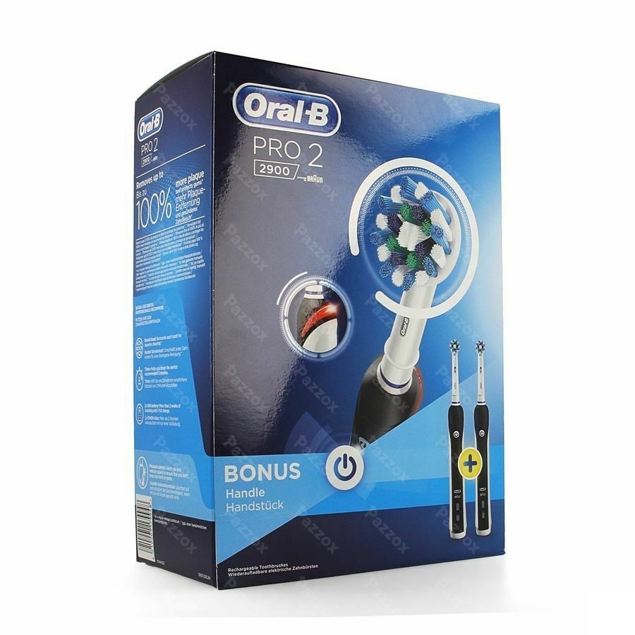 Oral-B Pro 2 Duo Pack Brosse à Dents Électrique Noir