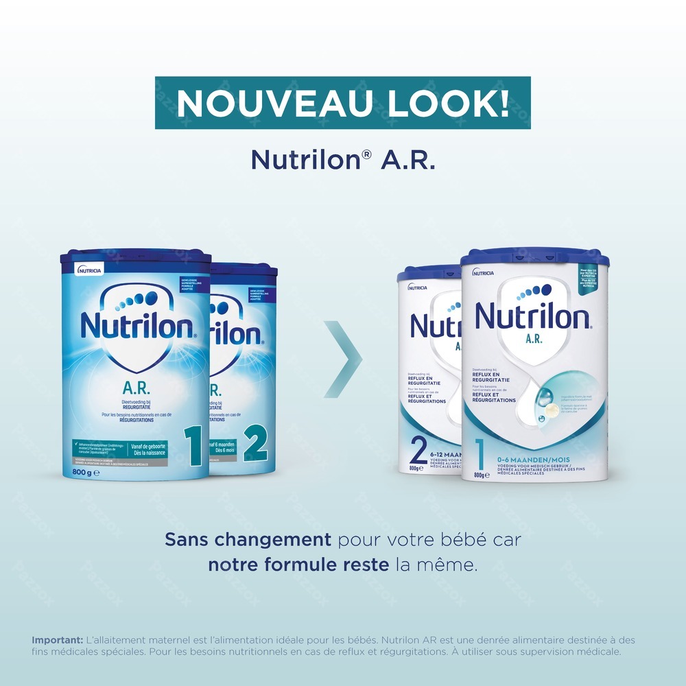 Nutrilon Ar 1 Lait Nourrissons Anti-régurgitations Bébé 0-6 Mois Poudre 800g