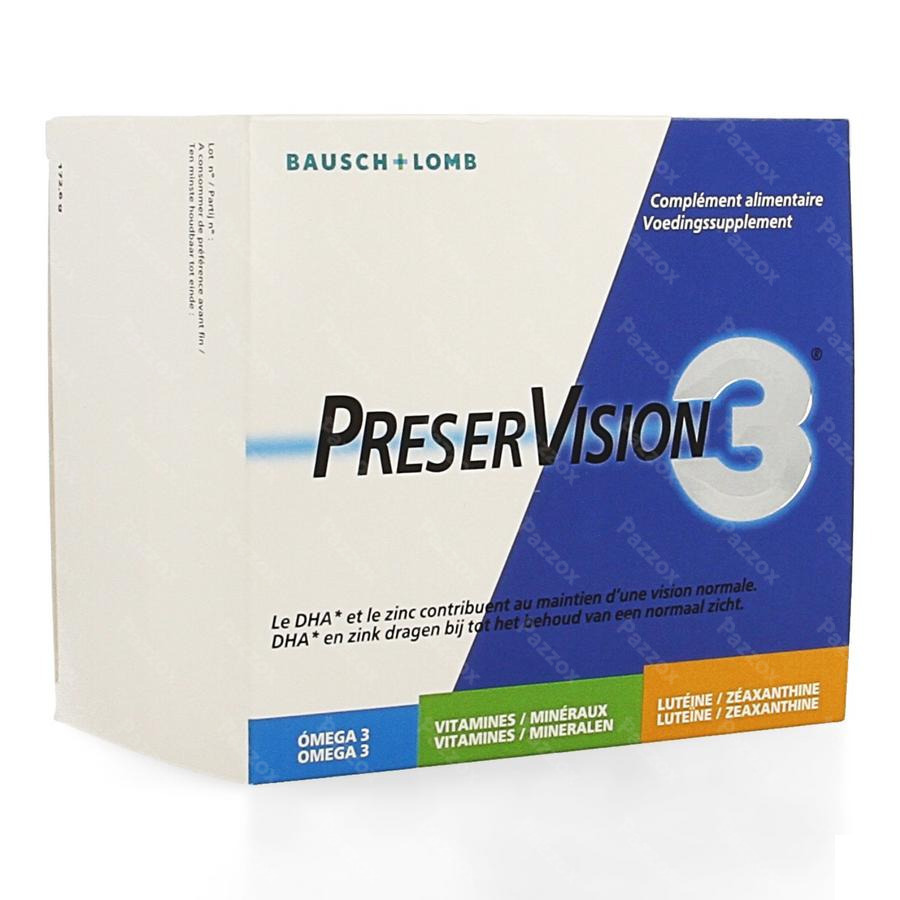 Bausch & Lomb Preservision 3 180 Capsules