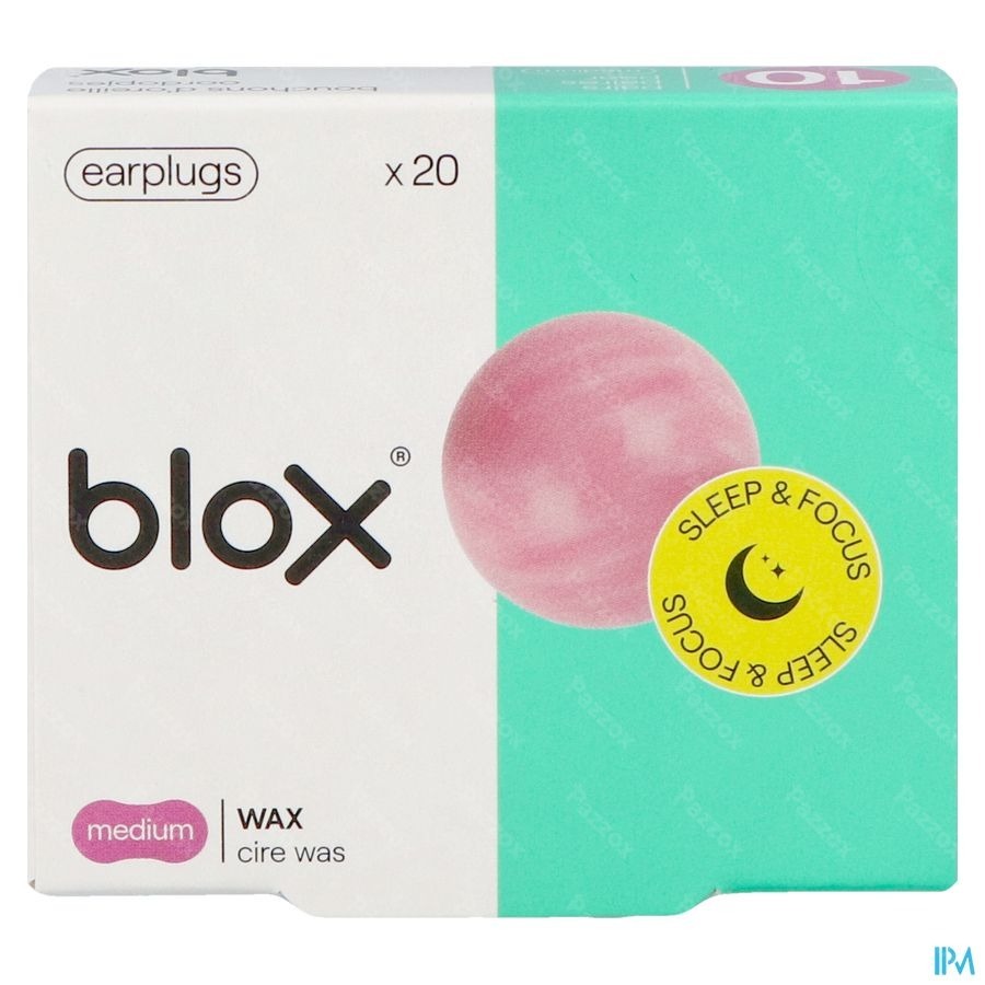 Blox Cire Naturelle 10 Paires Bouchons Oreille