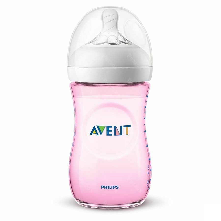 Philips Avent Natural 2.0 Biberon 260ml Rose SCF034/17