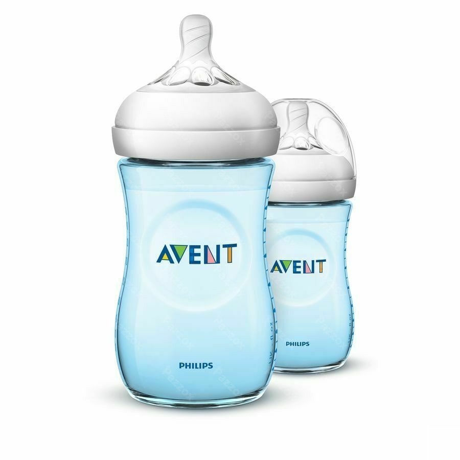 Philips Avent Natural 2.0 Biberon 260ml Blue Duo SCF035/27