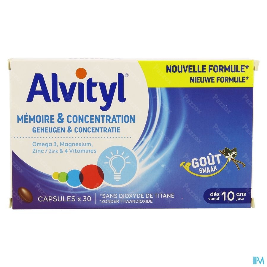 Alvityl Memoire Concentration Caps 30