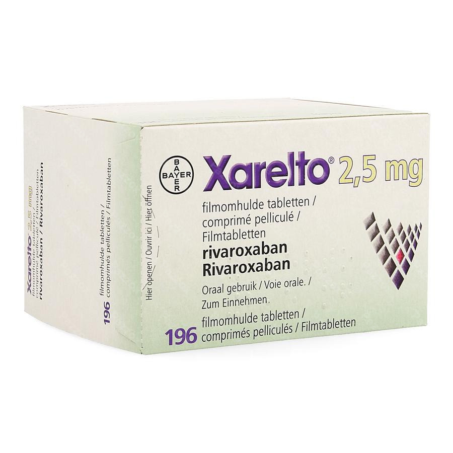 Xarelto 2,5mg Comp Pell 196 X 2,5mg