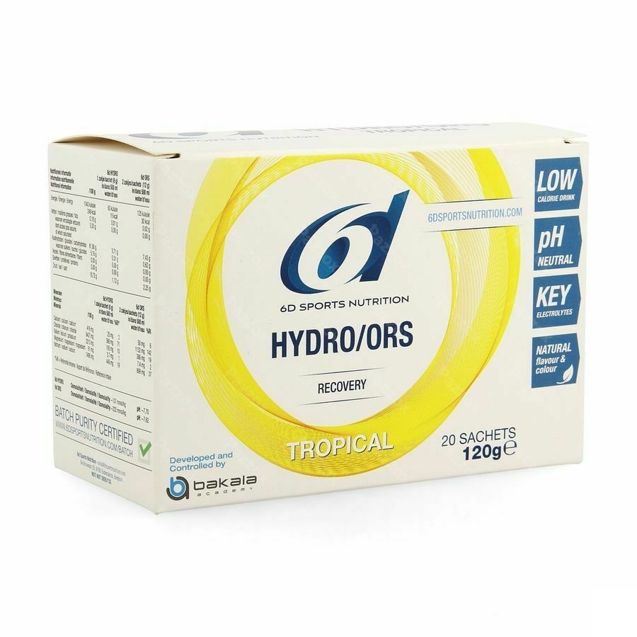 6d Sports Nutrition Hydro ORS Tropical 20 sachets