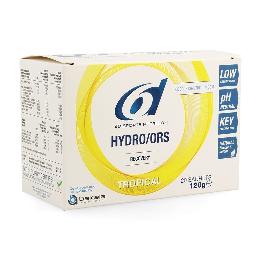 6d Sports Nutrition Hydro ORS Tropical 20 sachets