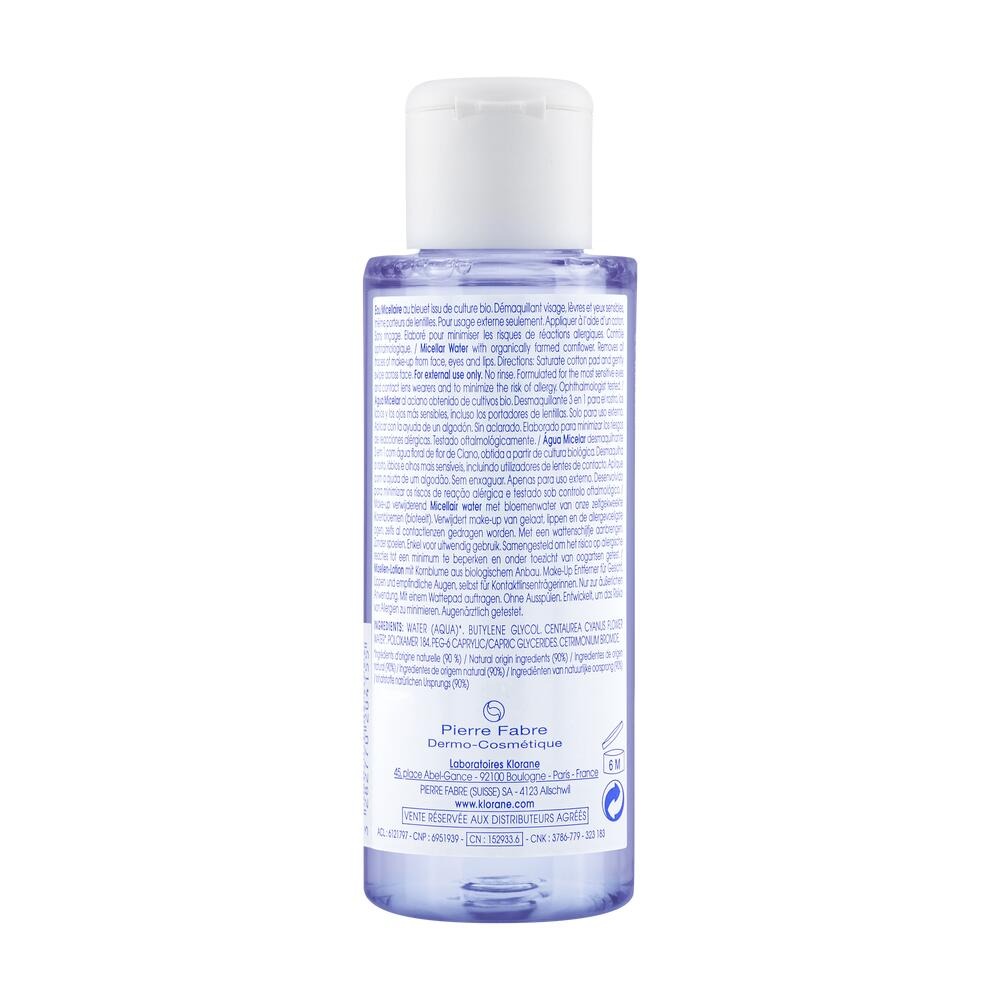Klorane Visage Bleuet Eau Micellaire 100ml