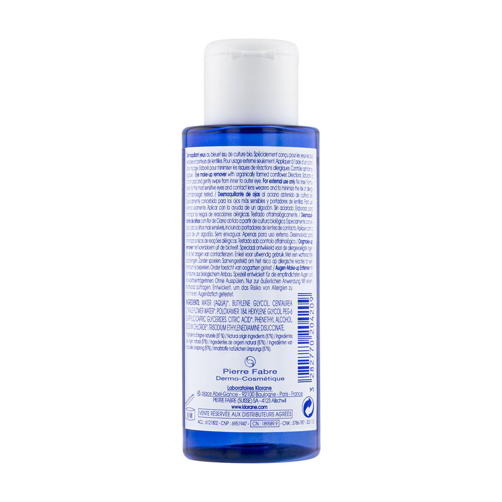 Klorane Visage Bleuet Demaquillant Yeux 100ml