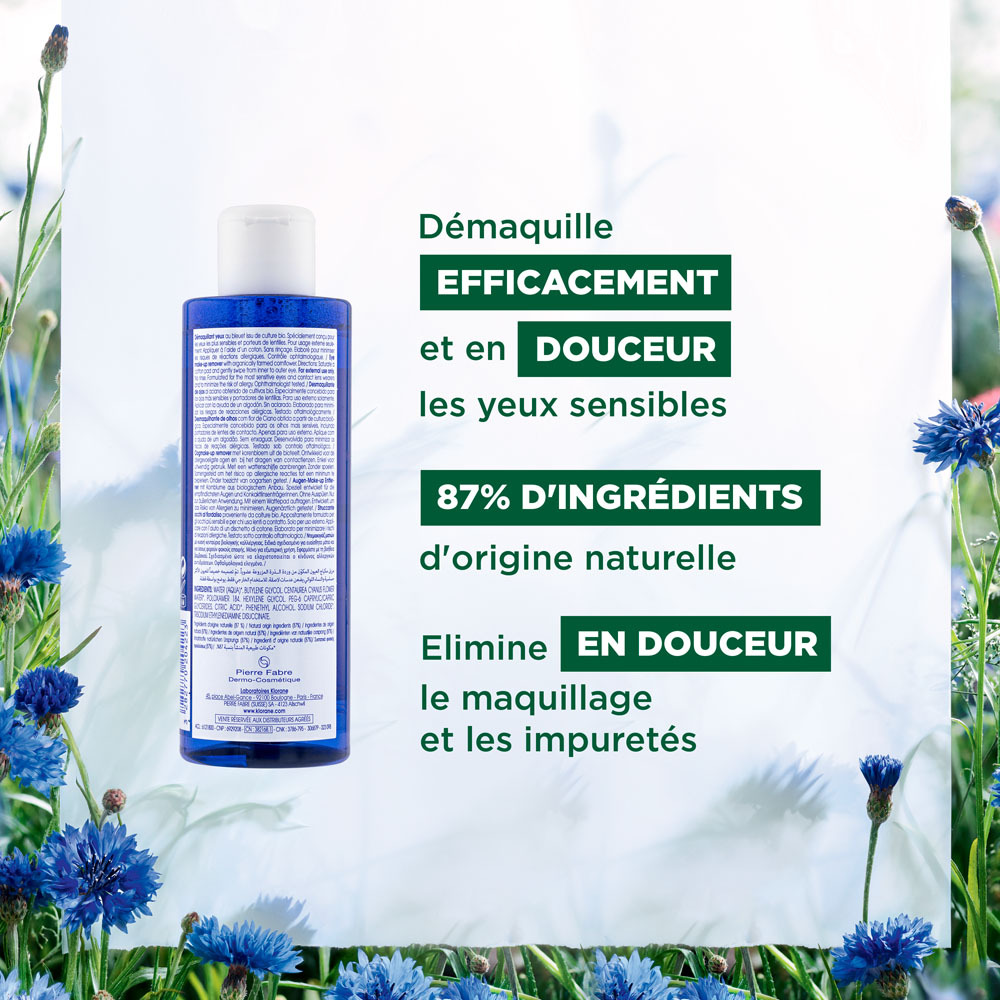 Klorane Visage Bleuet Demaquillant Yeux 100ml