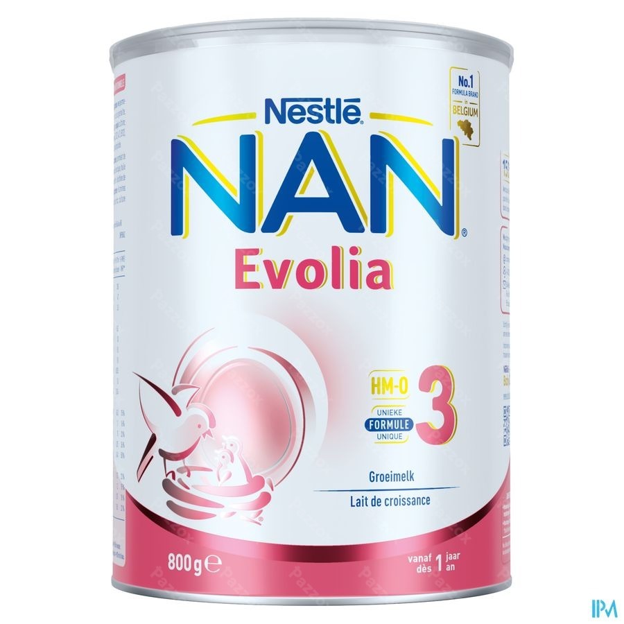 Nan Evolia 3 Lait de Croissance Bébé 1+ An 800g