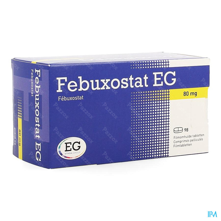 Febuxostat Eg 80mg Comp Pell 98 X 80mg