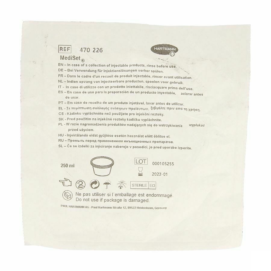 Cupule 250ml 1 P/s