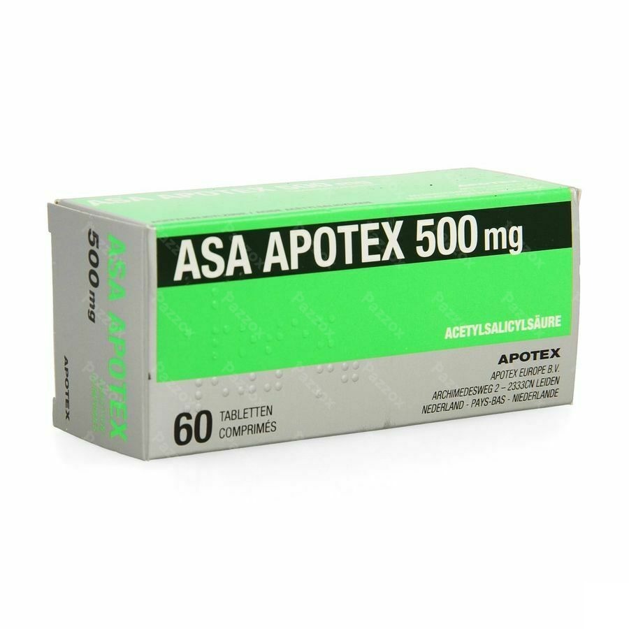 Asa Apotex 500mg Comp 60 X 500mg