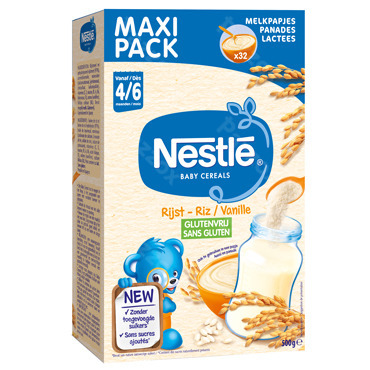 Nestle Baby Cereals Riz-Vanille Céréales Sans Gluten Béb - Pazzox