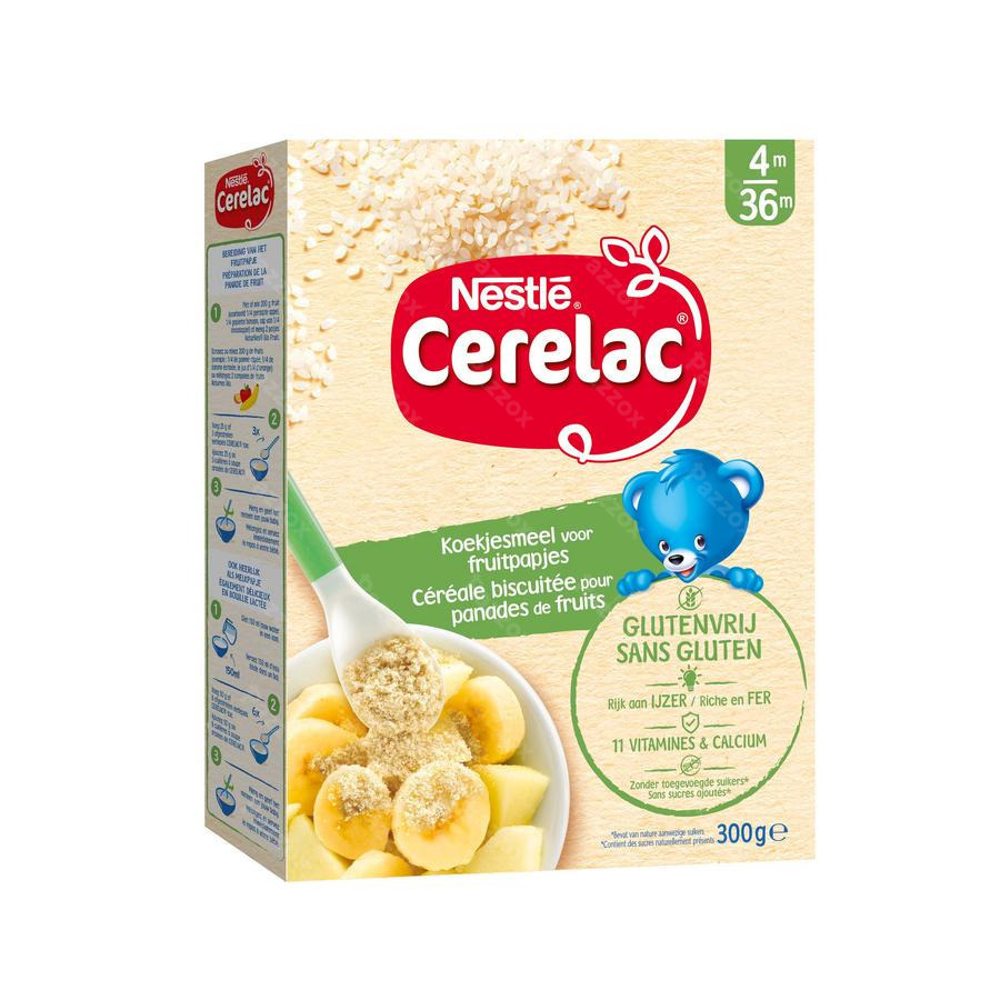Nestle Cerelac Sans Gluten Céréales Biscuitées pour - Pazzox