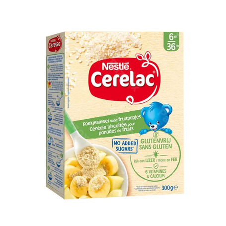Nestle Cerelac Céreale Biscuitée Sans Gluten 6+ Mois 300g