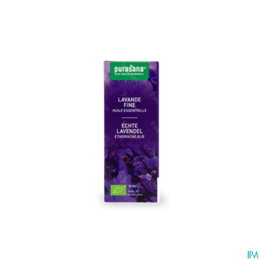 Purasana Essentielle Huile Lavande Fin 10ml