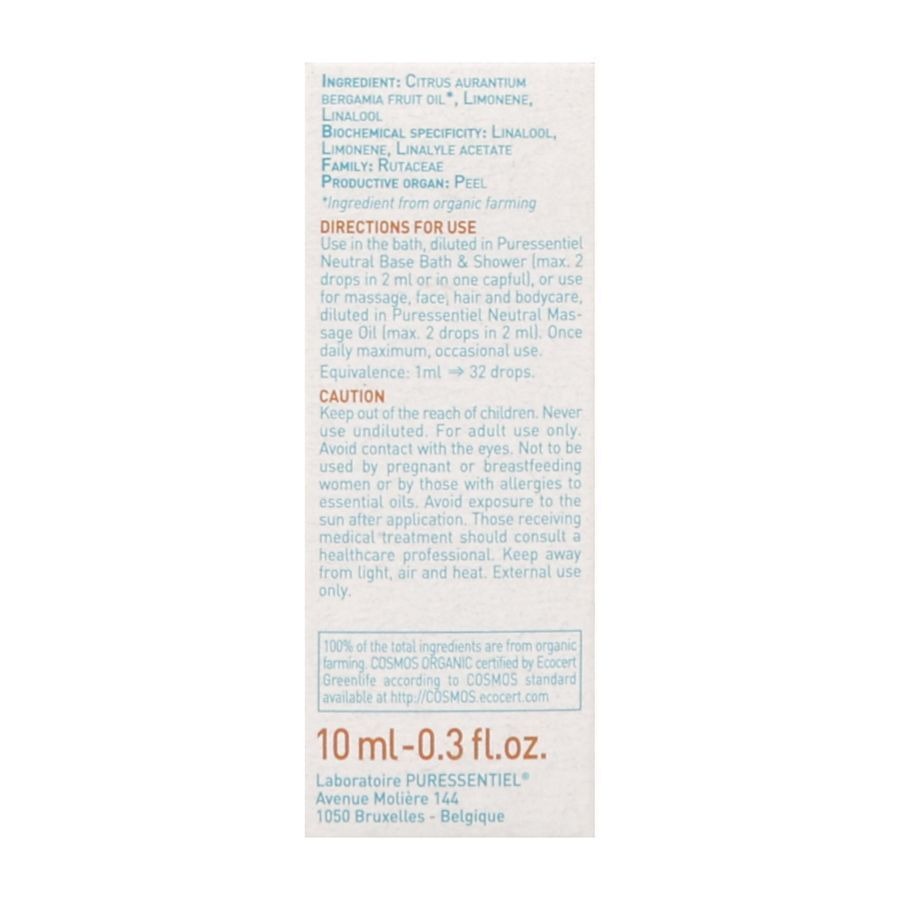 Puressentiel He Bergamote S/bergaptene Bio 10ml