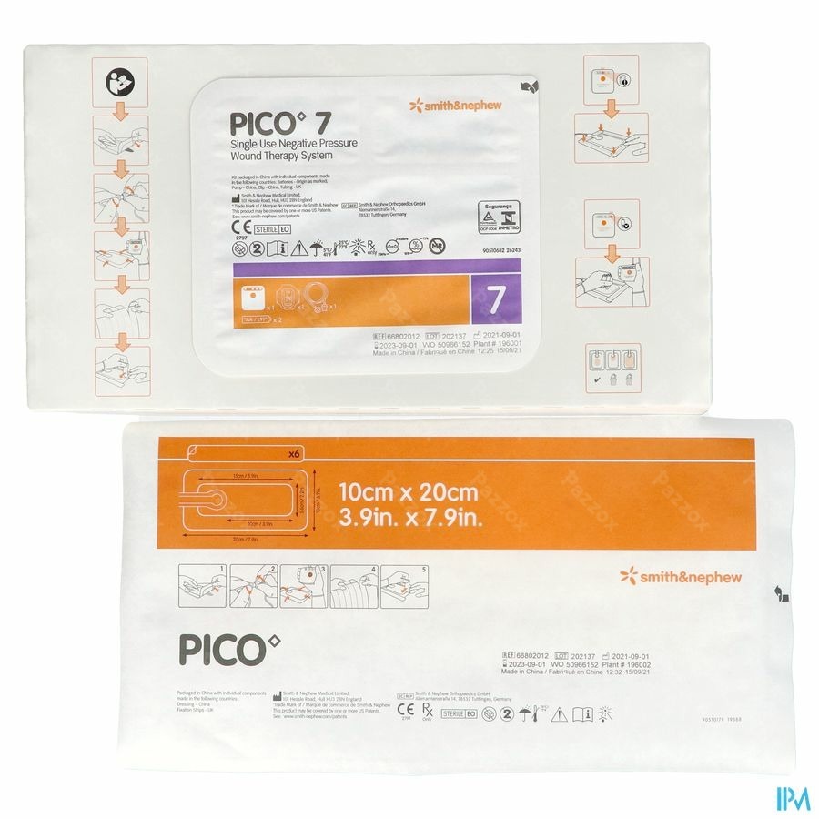 Pico 7 Pansement 10cm X 20cm 1 66802012