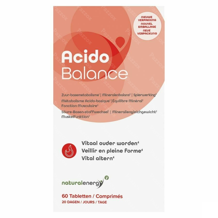 Natural Energy Acido Balance Comp 60