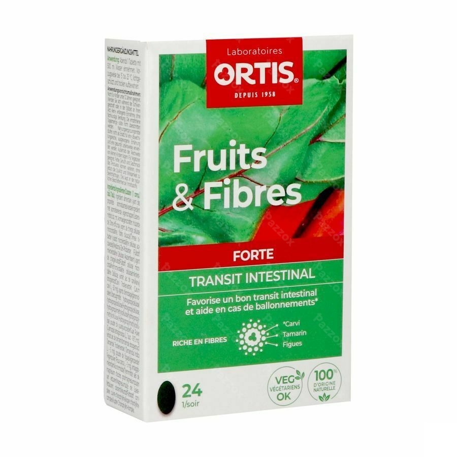 Ortis Fruits & Fibres Forte 24 Comprimés