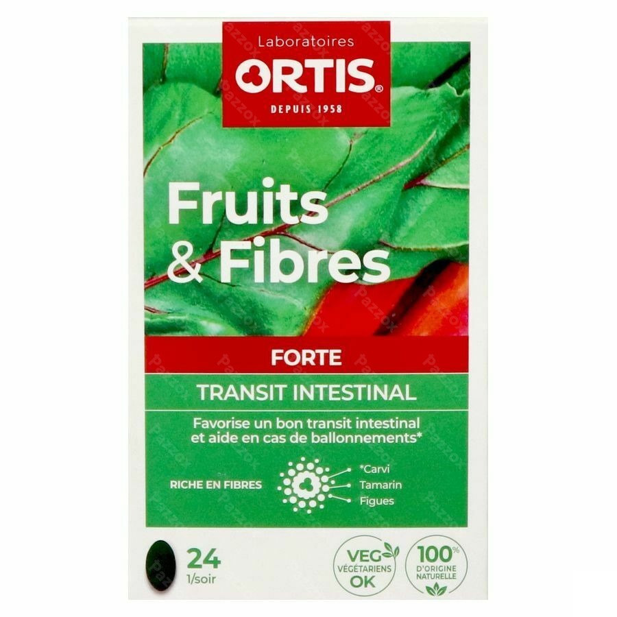 Ortis Fruits & Fibres Forte 24 Comprimés
