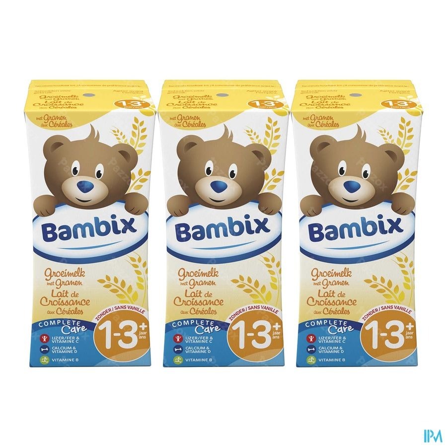 Bambix Lait Croissance Cereales 3x200ml