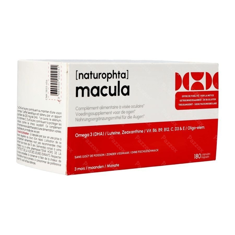 Naturophta Macula Nf Caps 180 Rempl.3550373