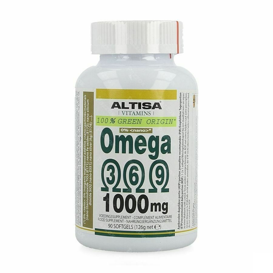 Altisa Omega 3 6 9 Vegetal 1000mg Softgels 90