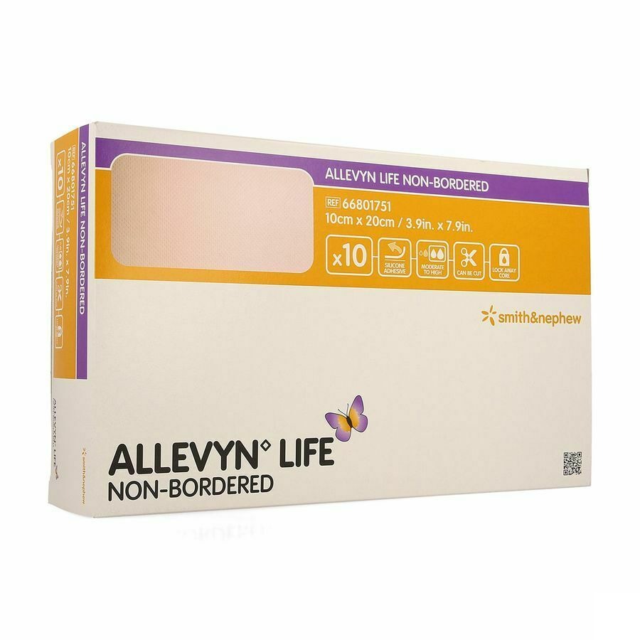 Allevyn Life Non Bordered 10x20cm 10 66801751
