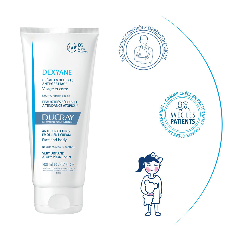 Ducray Dexyane Creme Emollient A/grattage 200ml Nf