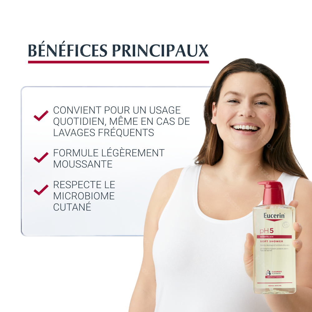 Eucerin pH5 Soft Showergel Peau Sèche et Sensible avec pompe 400ml
