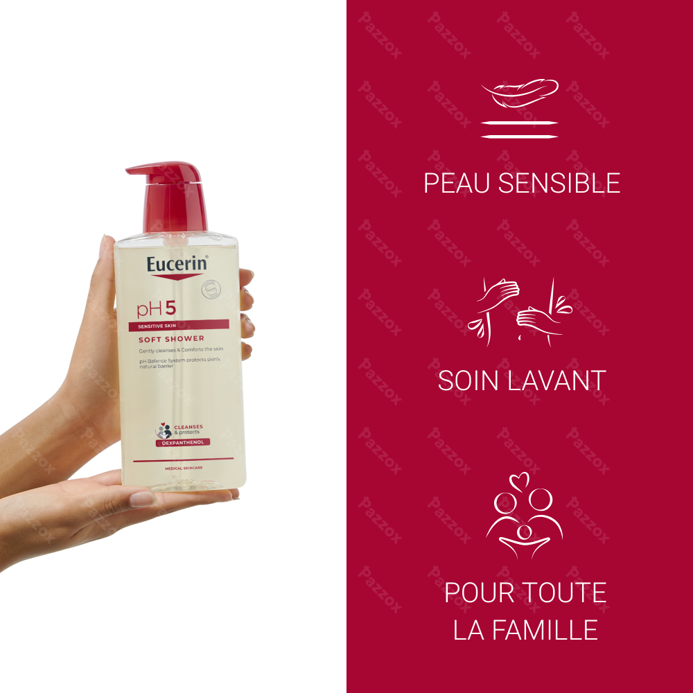 Eucerin pH5 Soft Showergel Peau Sèche et Sensible avec pompe 400ml