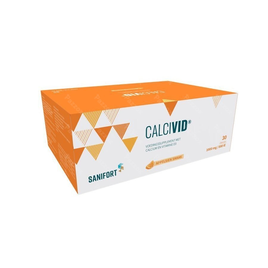 Calcivid 1000mg/880ie Orange Sach 30
