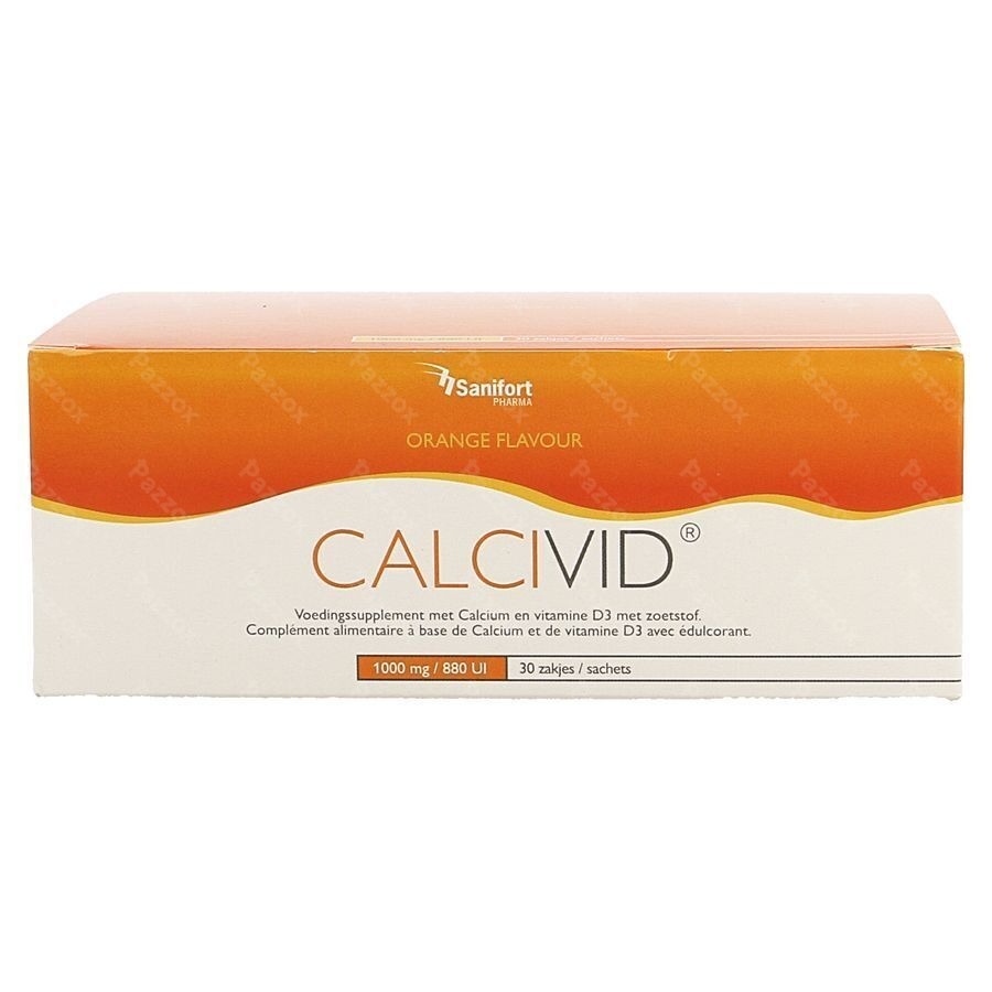 Calcivid 1000mg/880ie Orange Sach 30