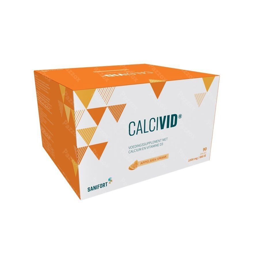 Calcivid 1000mg/880ie Orange Sach 90