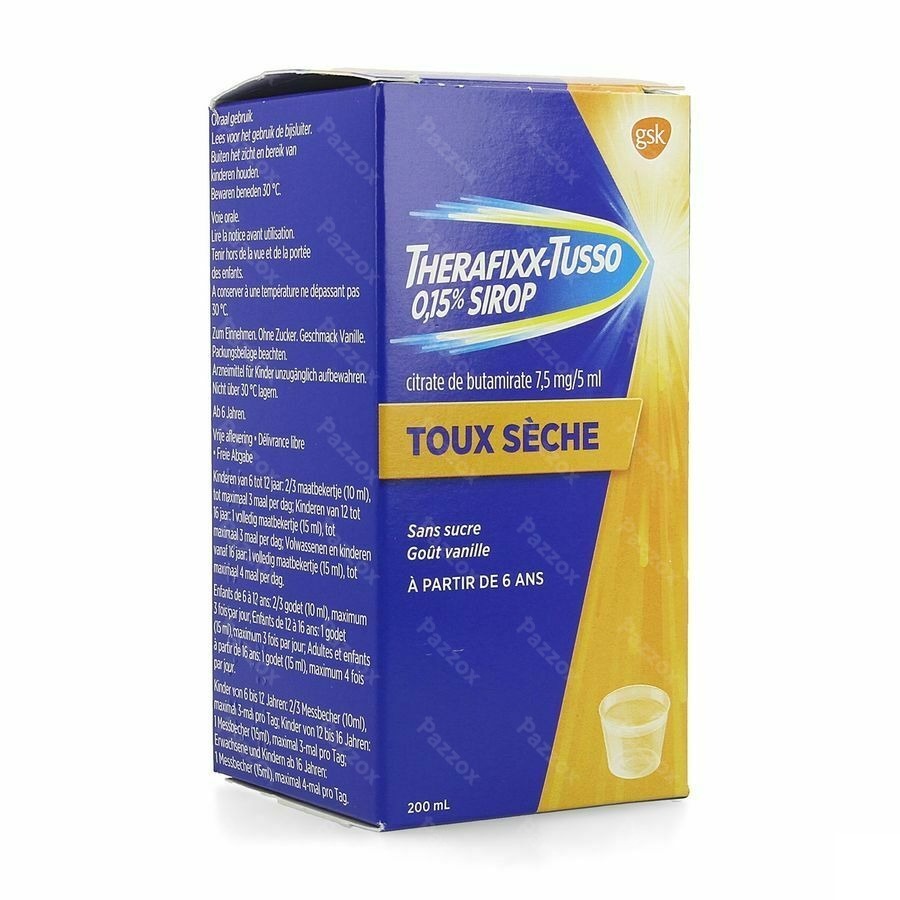 Therafixx-tusso 0,15% Sirop 200ml