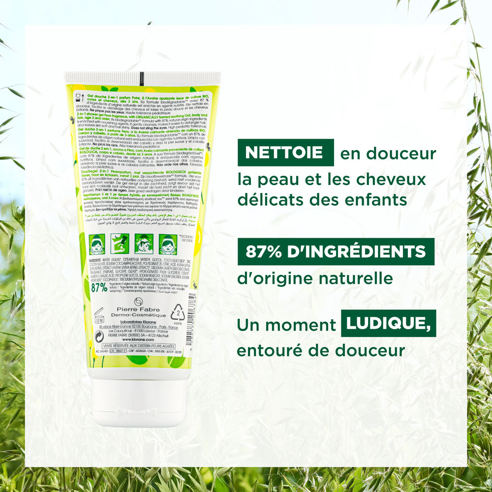 Klorane Petit Junior Gel Douche Poire 200ml Nf