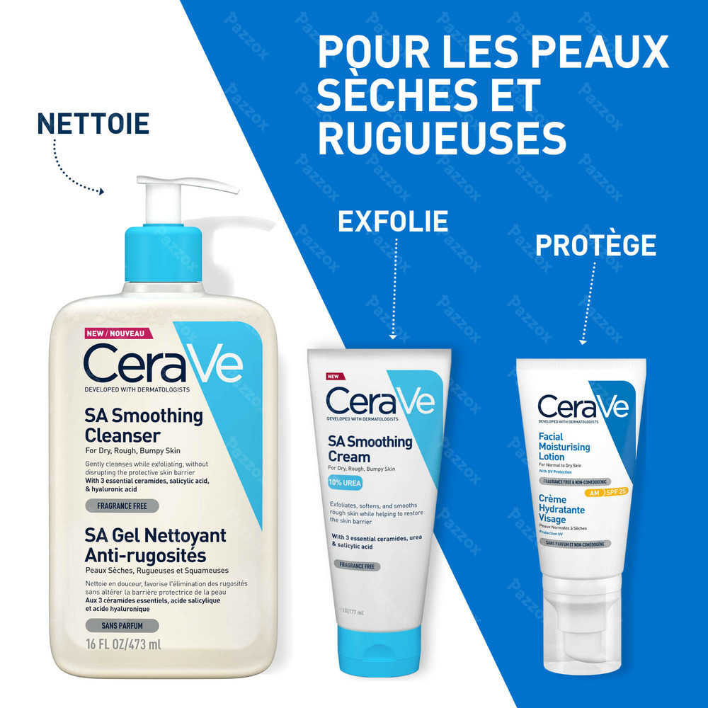 CeraVe SA Nettoyant Peau Sèche et Rugeuse 236ml