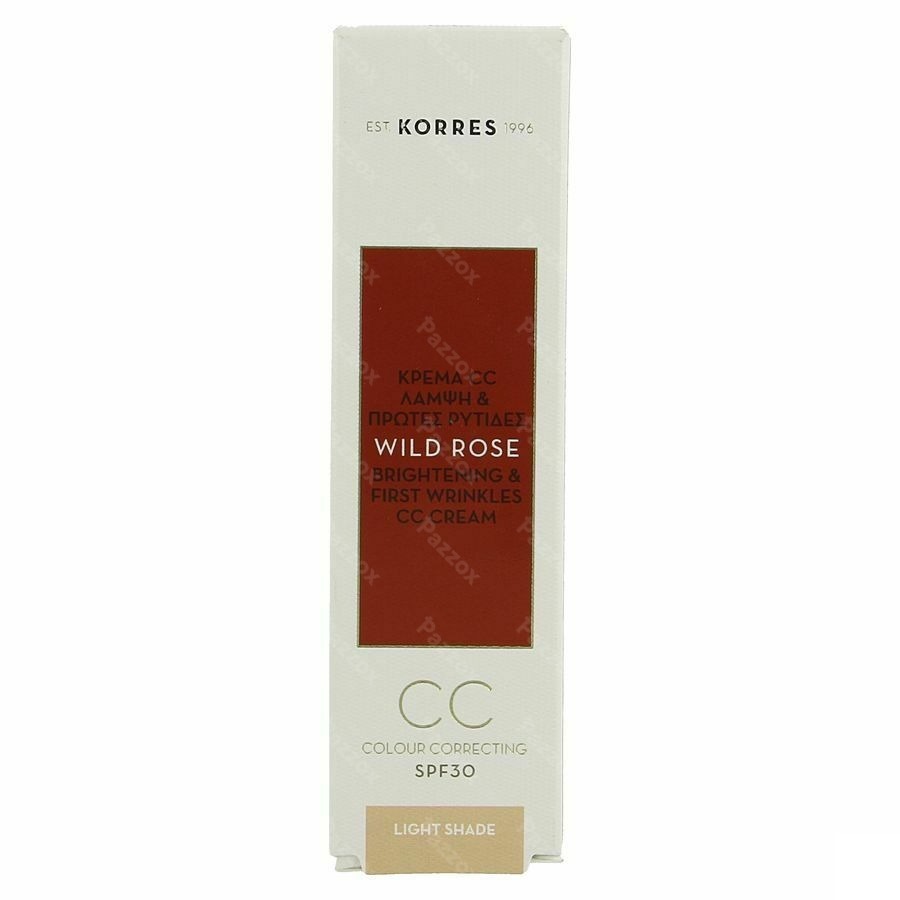 Korres Kf Rose Sauvage Creme Cc Eclat Light 30ml