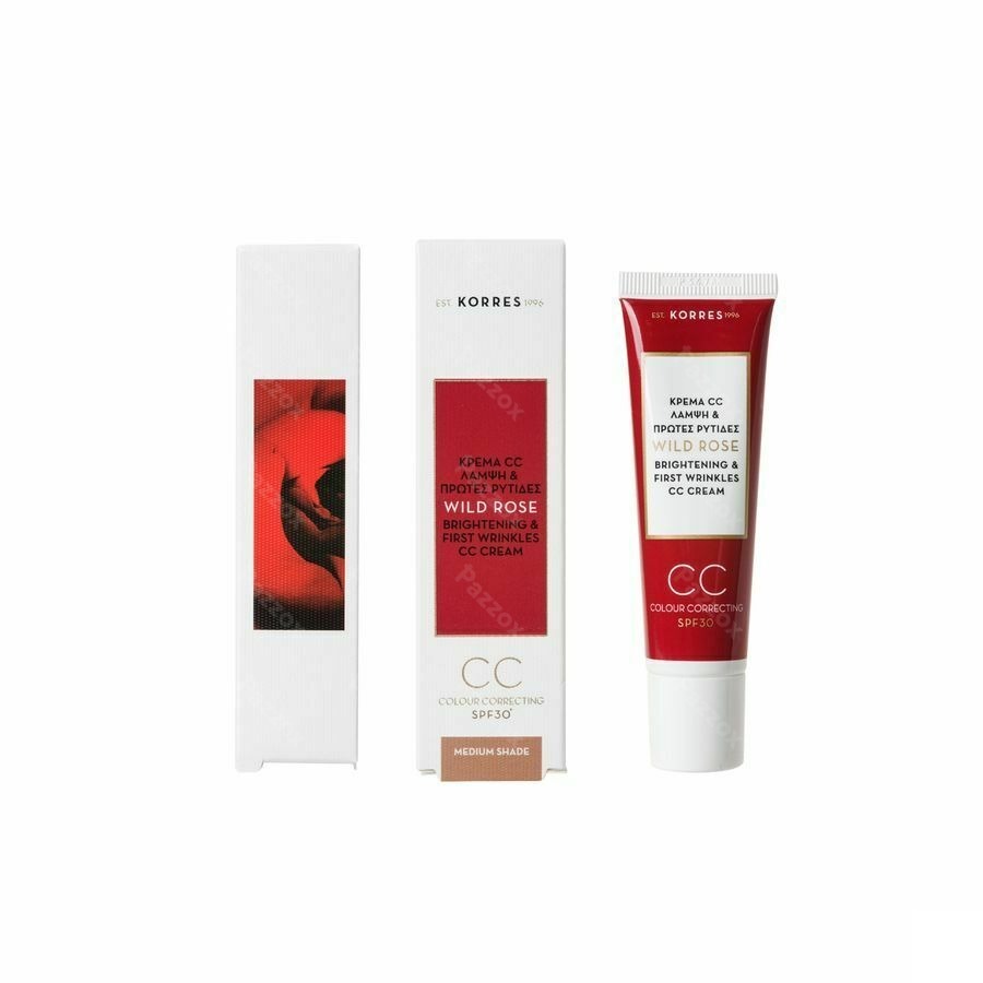 Korres Kf Rose Sauvage Creme Cc Eclat Medium 30ml