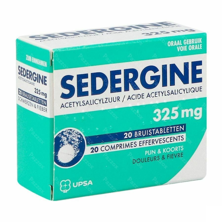 Sedergine 325mg Comp Efferv. 20 Nf