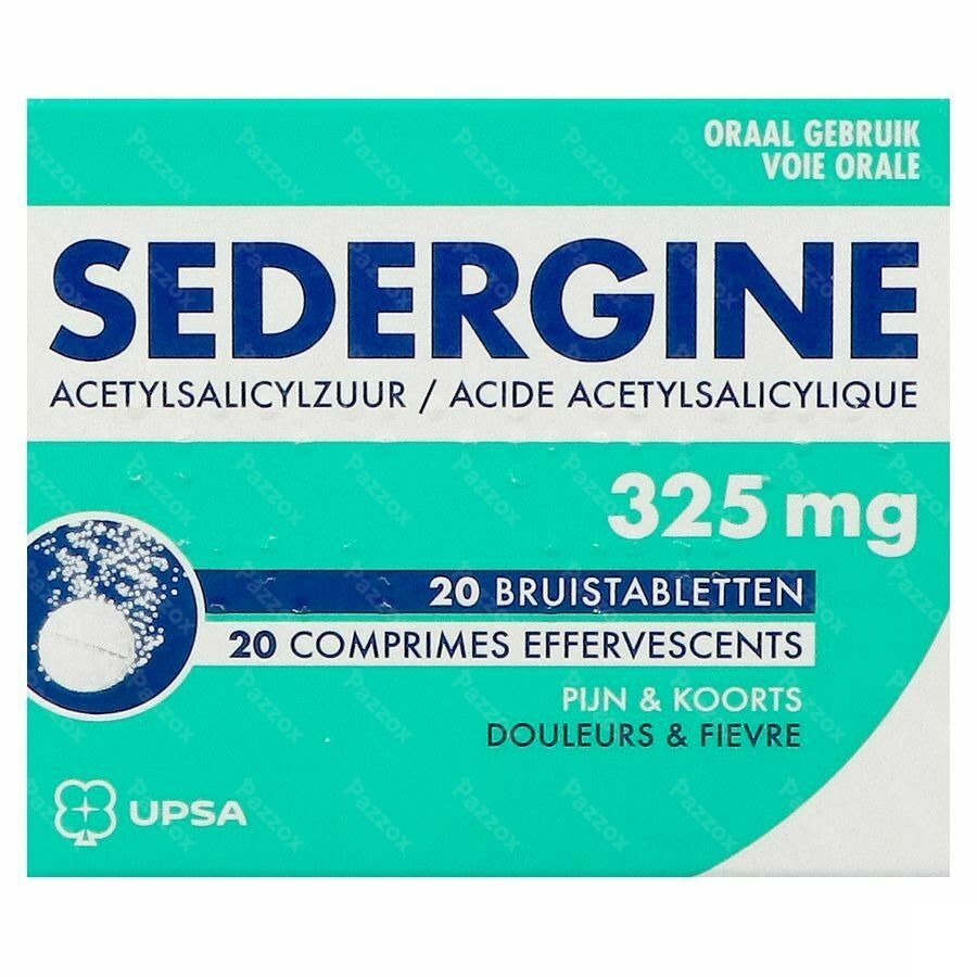 Sedergine 325mg Comp Efferv. 20 Nf